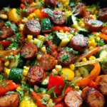 Sausage and Veggies Skillet - 30 Minute, One-Pan Meal