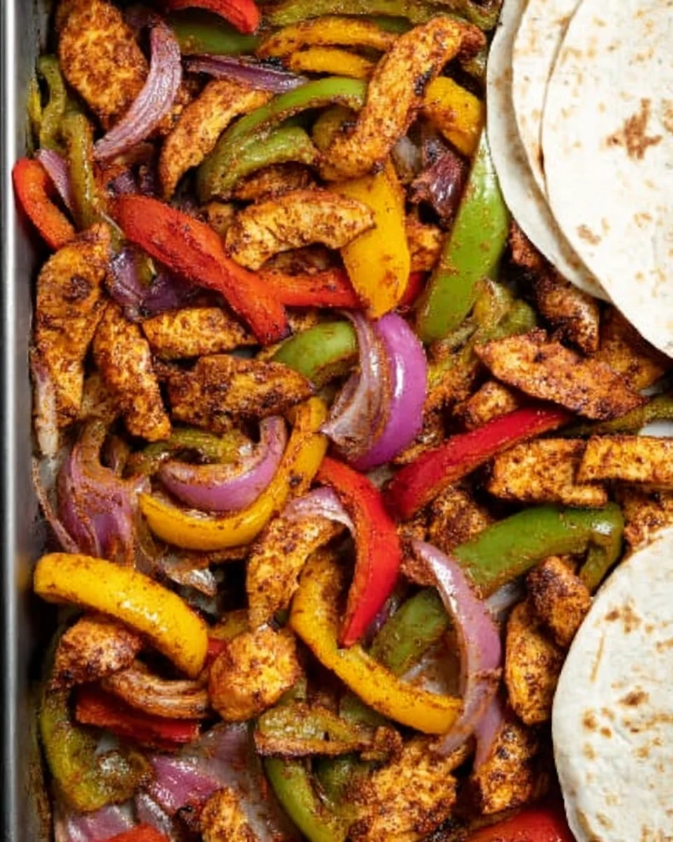 Sheet Pan Chicken Fajitas