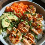 Shrimp Rice Bowls with Spicy Mayo