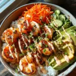 Shrimp Rice Bowls with Spicy Mayo