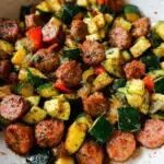 Skillet Sausage and Zucchini