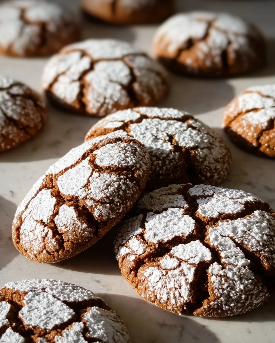 Soft and Spiced Gingerbread Crinkle Cookies 25 Soft