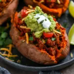 Turkey Taco Stuffed Sweet Potatoes