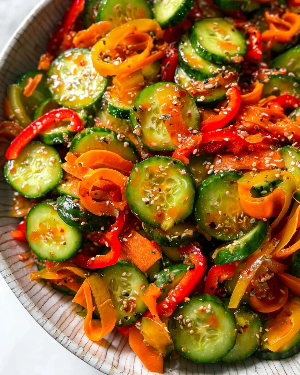 Viral Cucumber Pepper Salad
