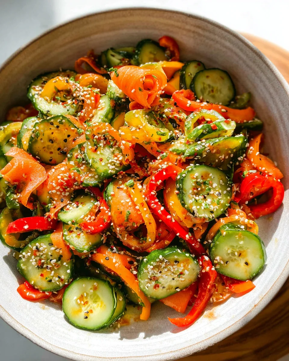 Viral Cucumber Pepper Salad 16 Viral