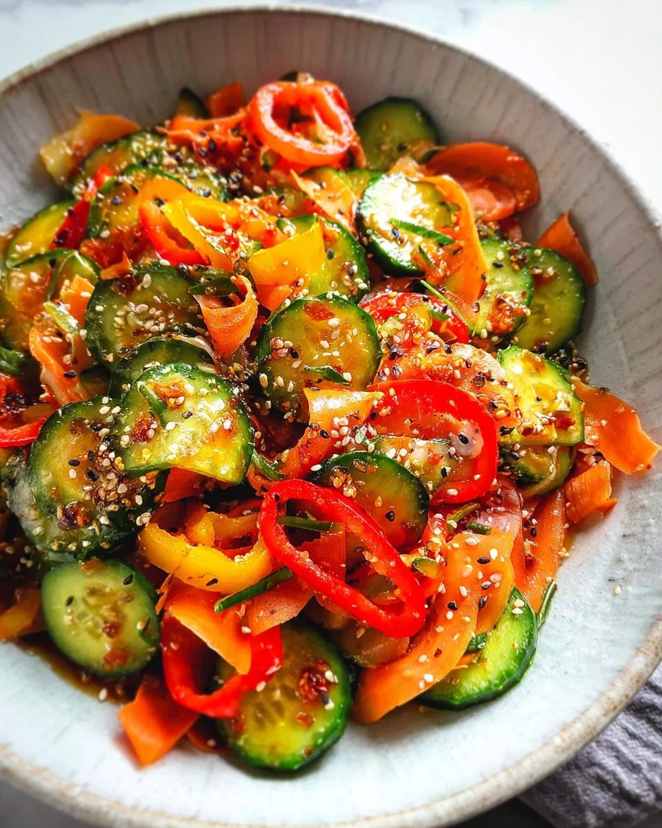 Viral Cucumber Pepper Salad 17 Viral