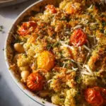 White Bean and Pesto Bake