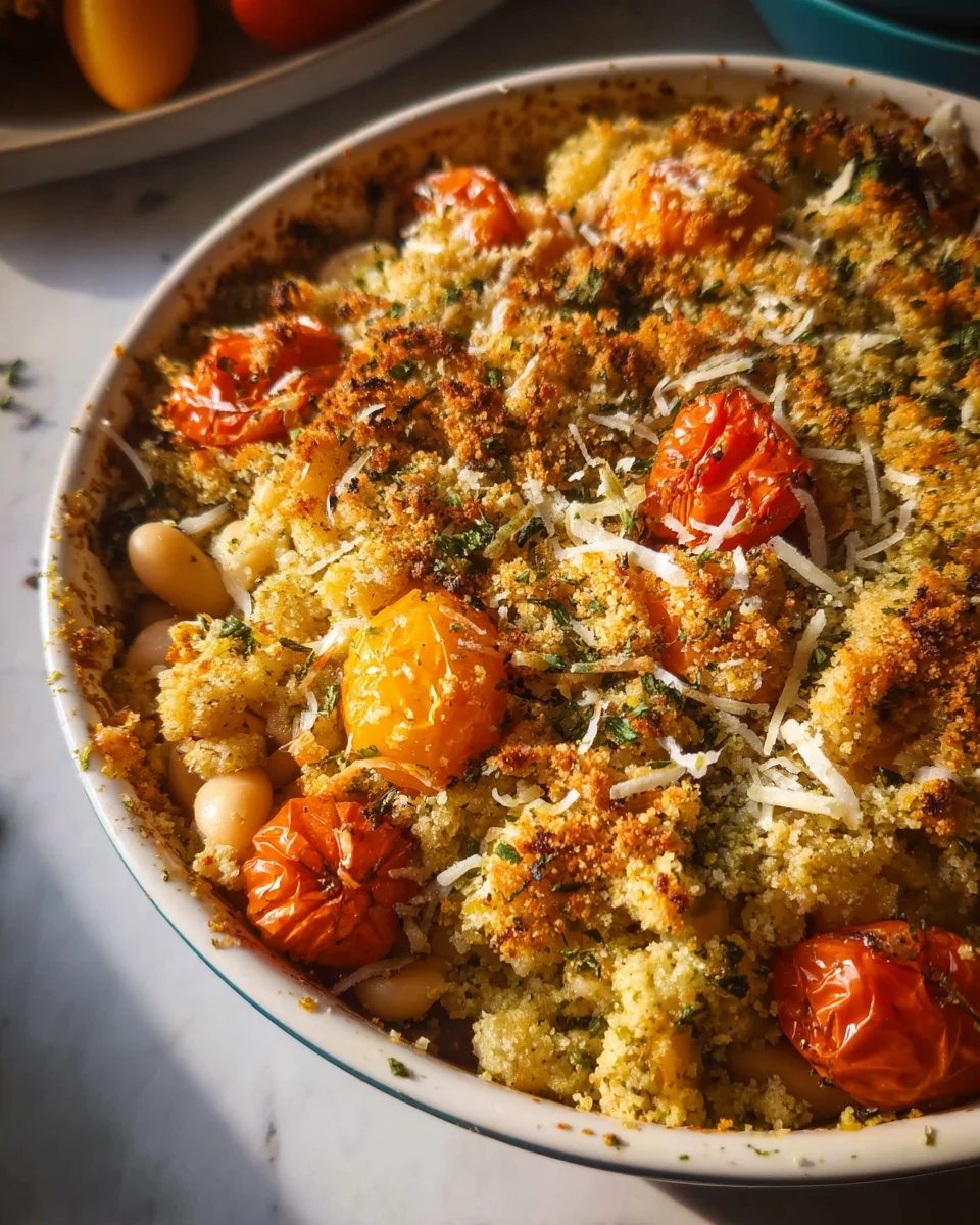 White Bean and Pesto Bake