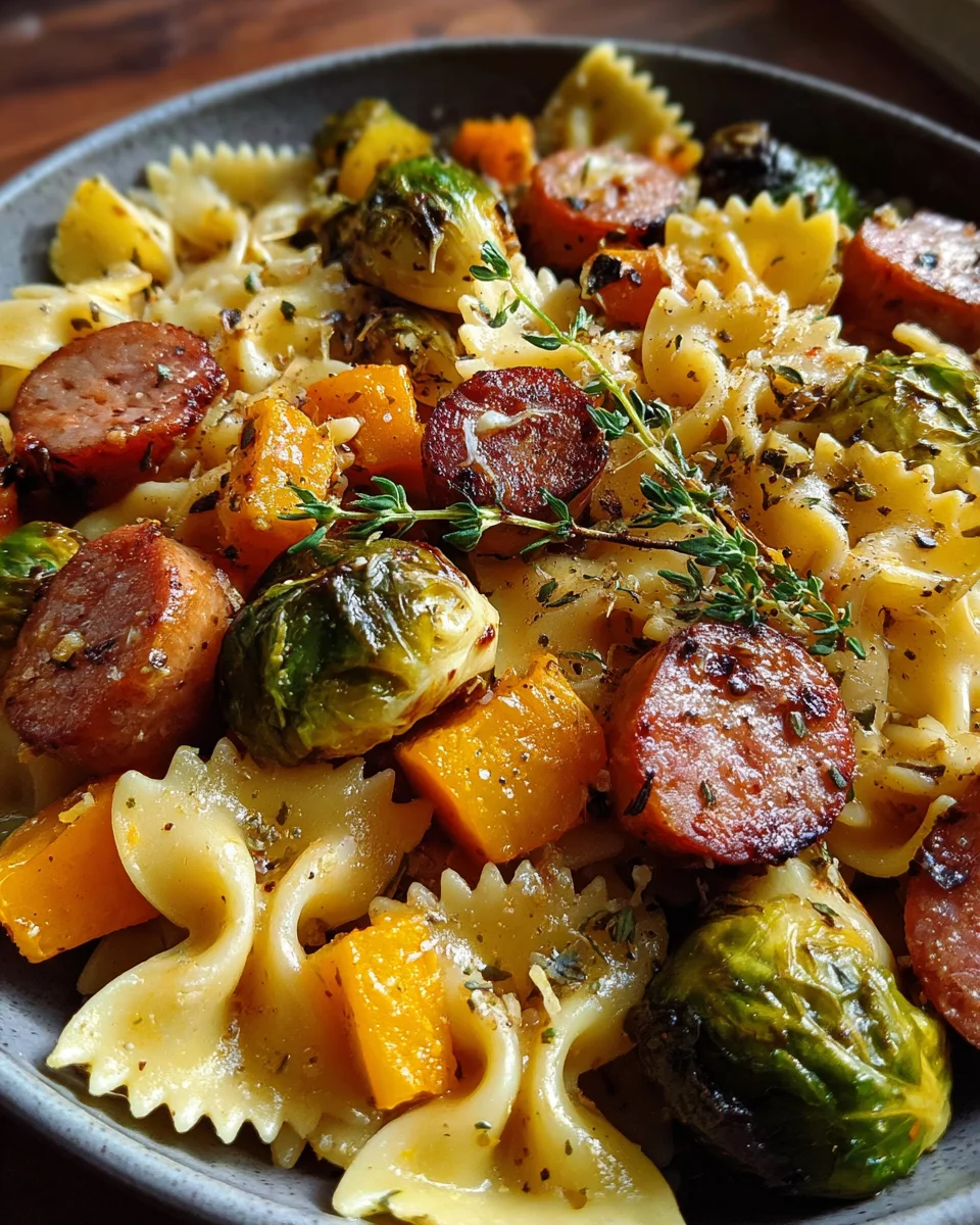 Autumn Sausage Pasta Squash