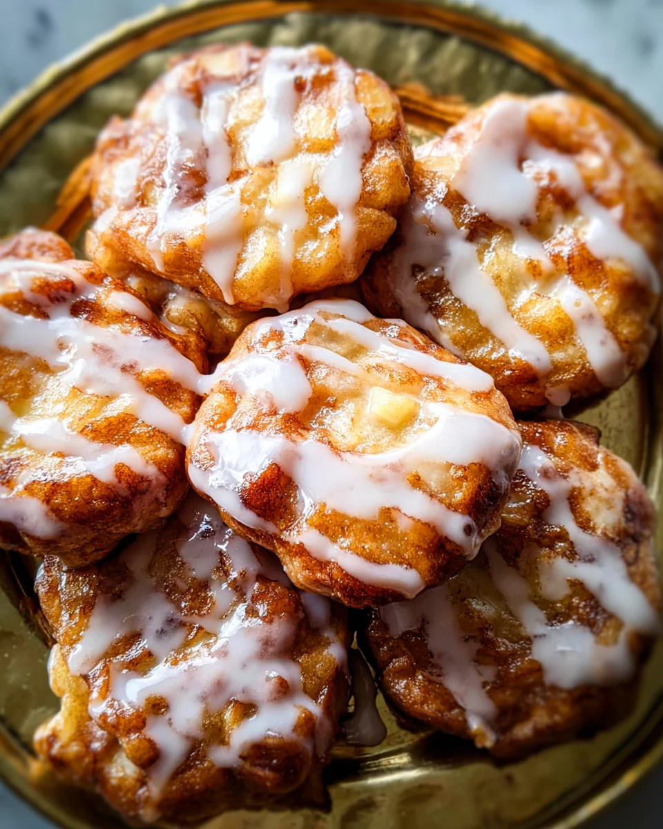 Baked Apple Fritters with Glaze 26 Baked