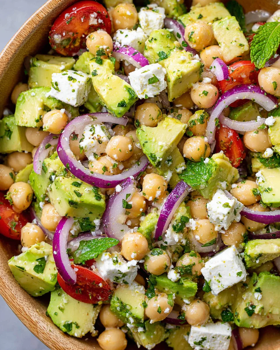 Chickpea Feta Avocado Salad 19 Chickpea