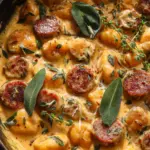 Creamy Butternut Squash Gnocchi with Sausage, Thyme, and Sage 22 Creamy Butternut Squash Gnocchi with Sausage, Thyme, and Sage