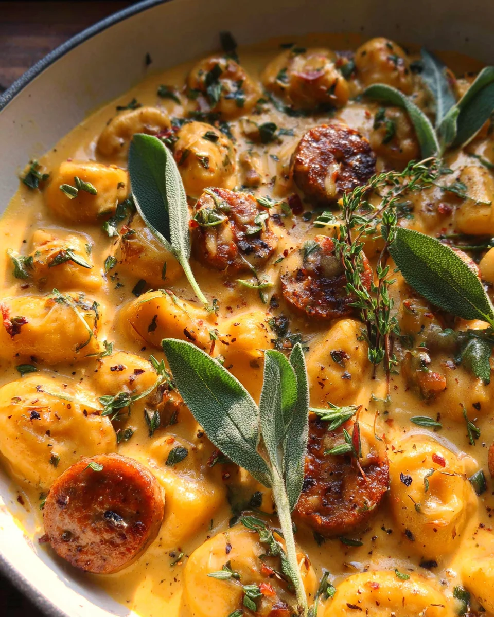 Creamy Butternut Squash Gnocchi with Sausage, Thyme, and Sage 21 Creamy