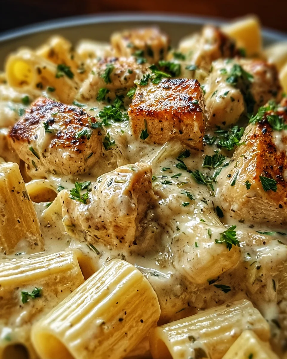 Creamy Garlic Butter Chicken and Rigatoni in Parmesan Sauce 23 Creamy