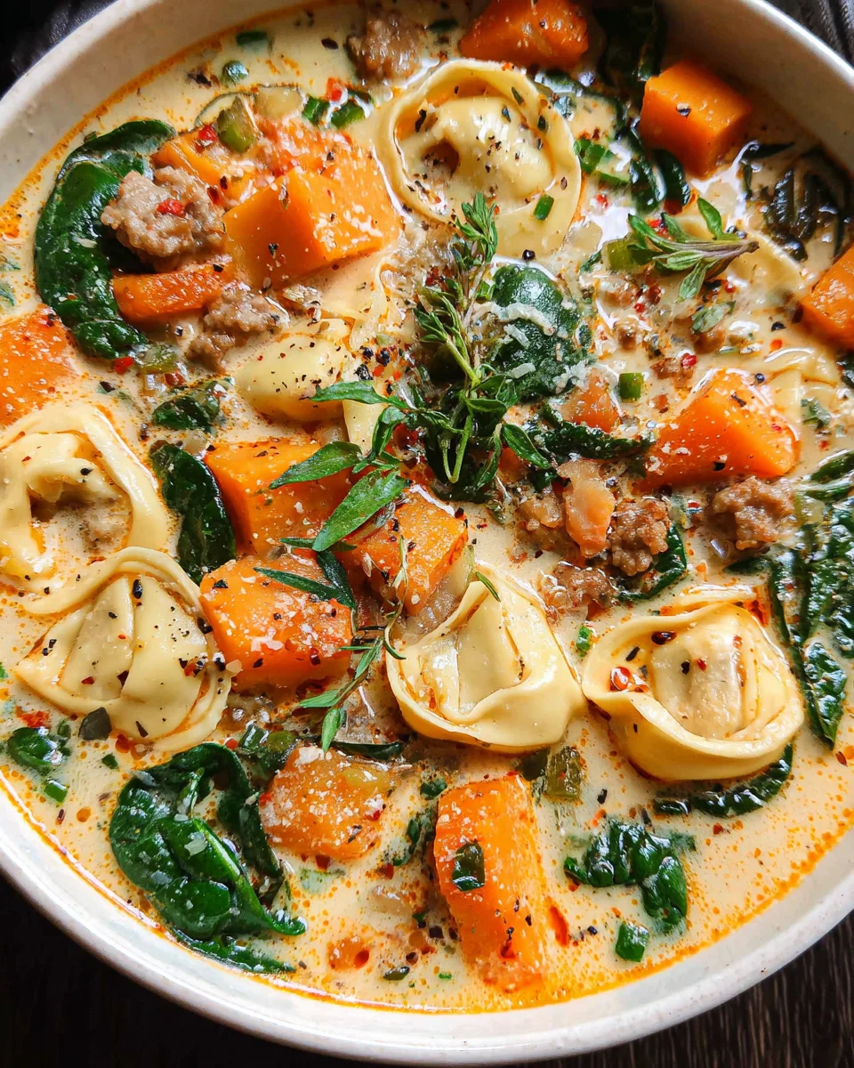 Creamy Sausage Tortellini Soup 23 Creamy