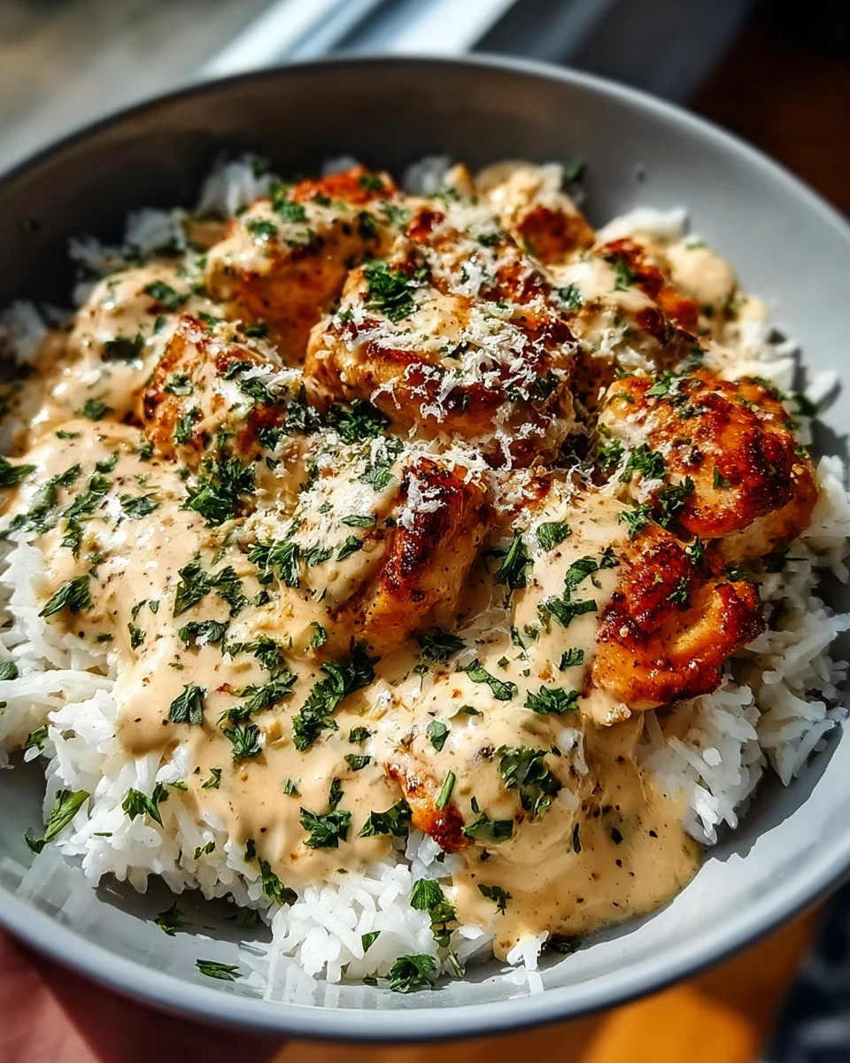 Creamy Smothered Chicken and Rice 22 Creamy Smothered Chicken and Rice