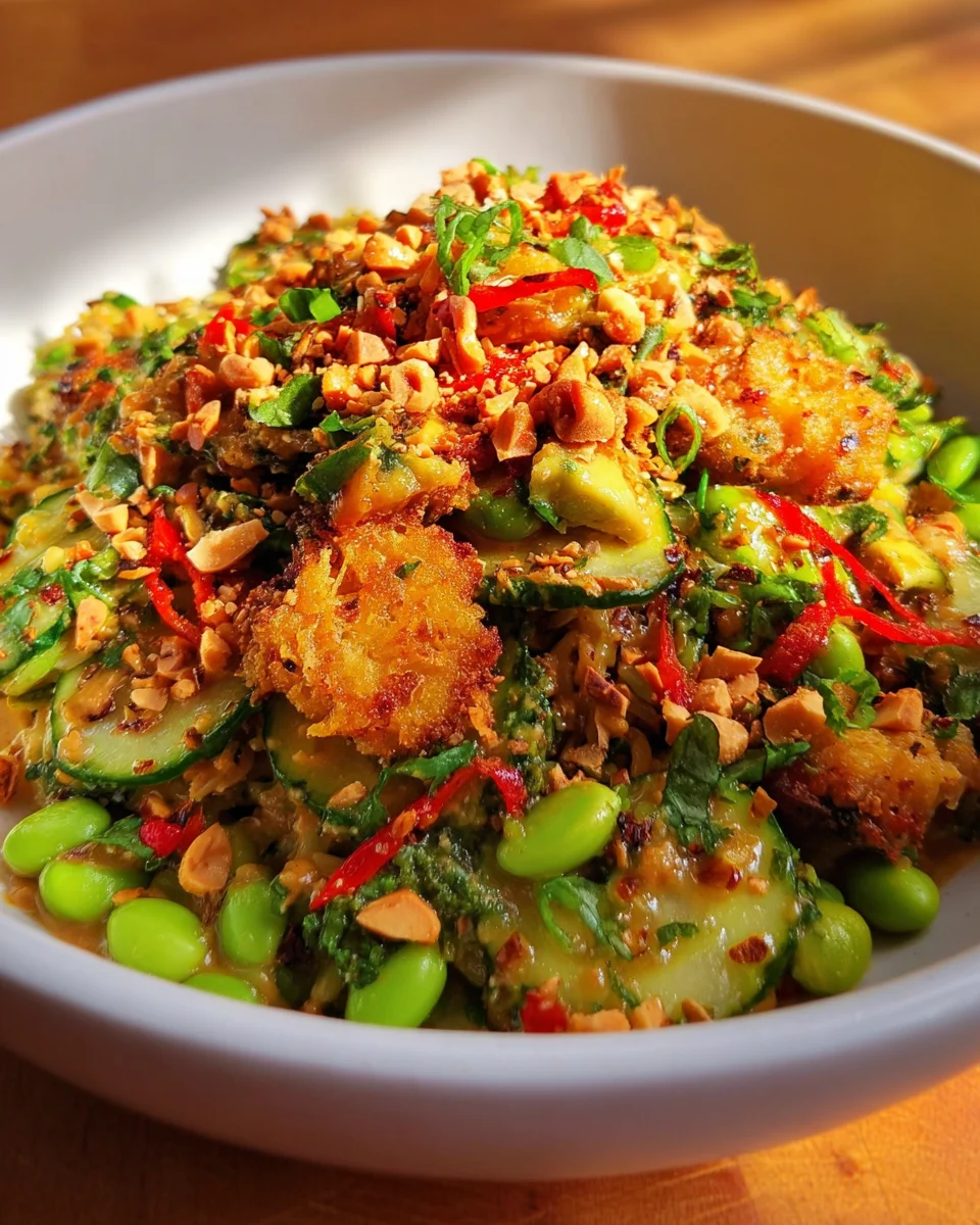Crispy Rice Salad with Peanut-Chili Dressing 24 Crispy