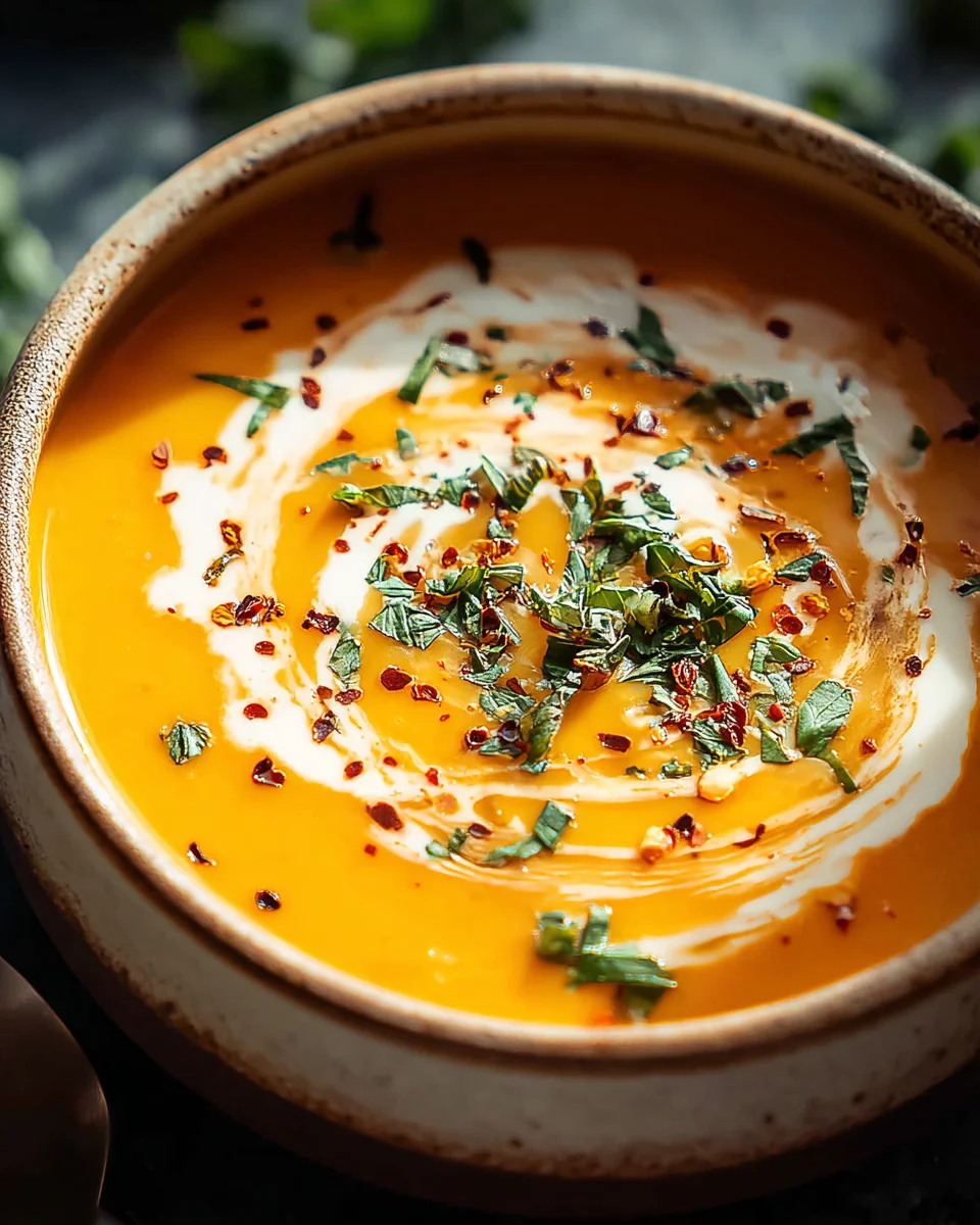 Easy Butternut Squash and Sweet Potato Soup