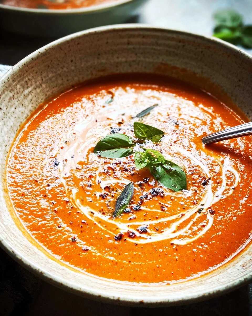 Easy Homemade Roasted Tomato Soup