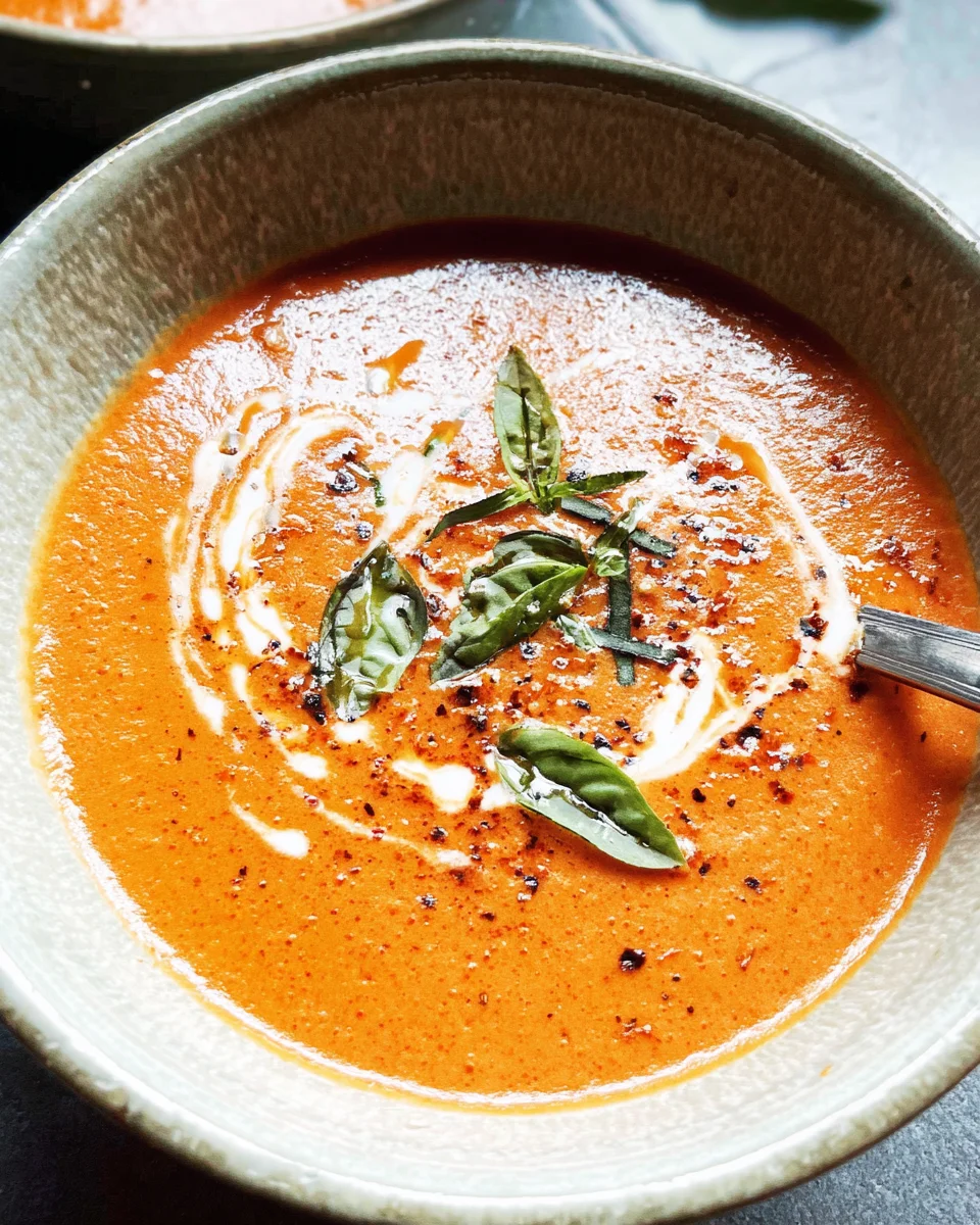 Easy Homemade Roasted Tomato Soup 19 Easy