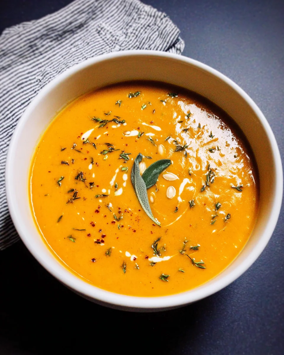 Easy Pumpkin and Sweet Potato Soup 21 Easy