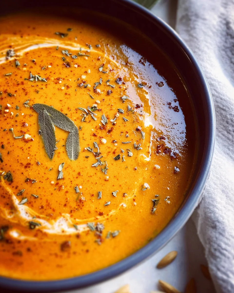Easy Pumpkin and Sweet Potato Soup 22 Easy