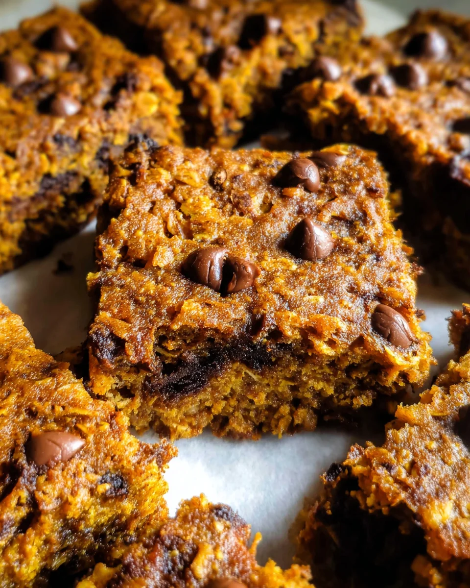 Healthy Pumpkin Oatmeal Bars 22 Healthy