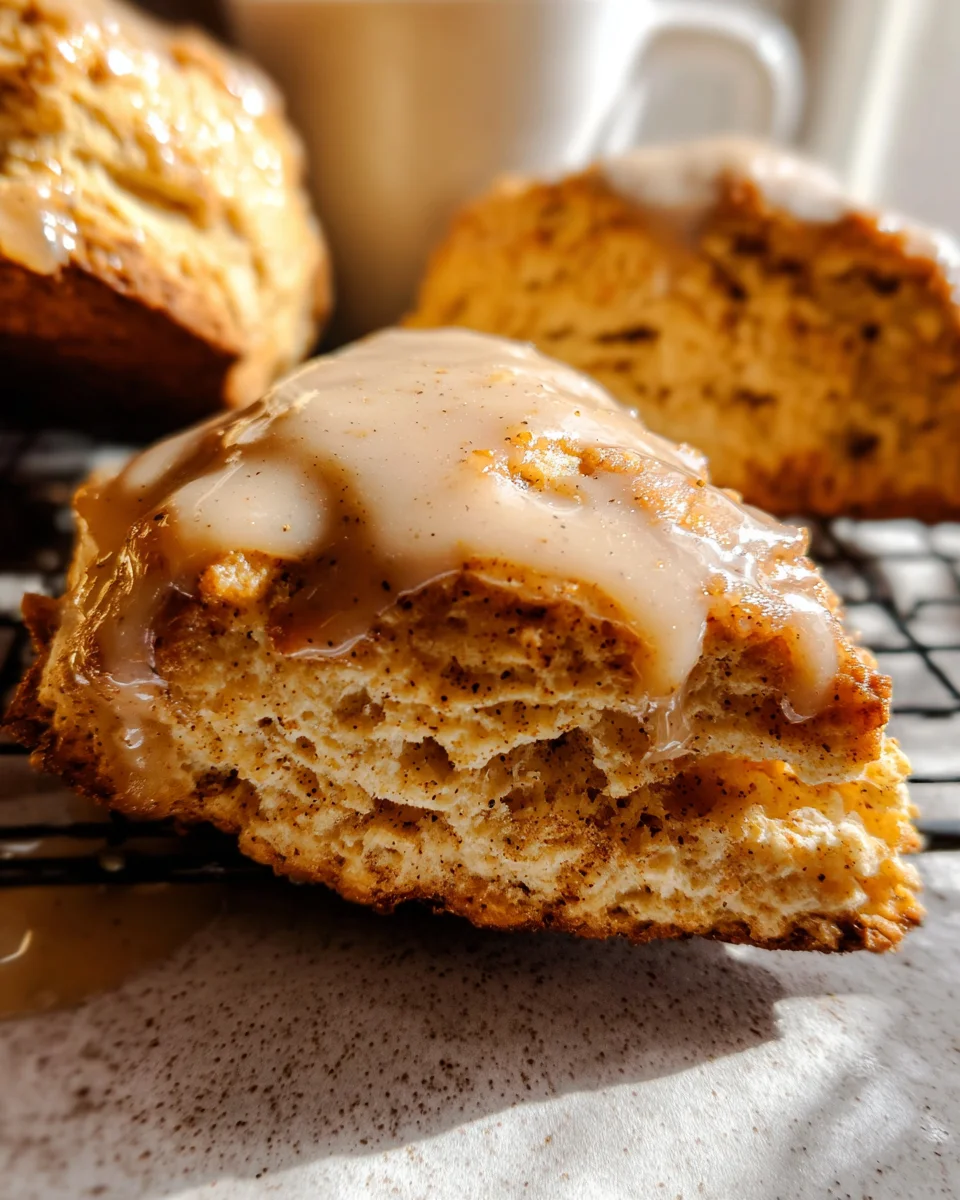 Homemade Chai Scones with Maple Chai Glaze