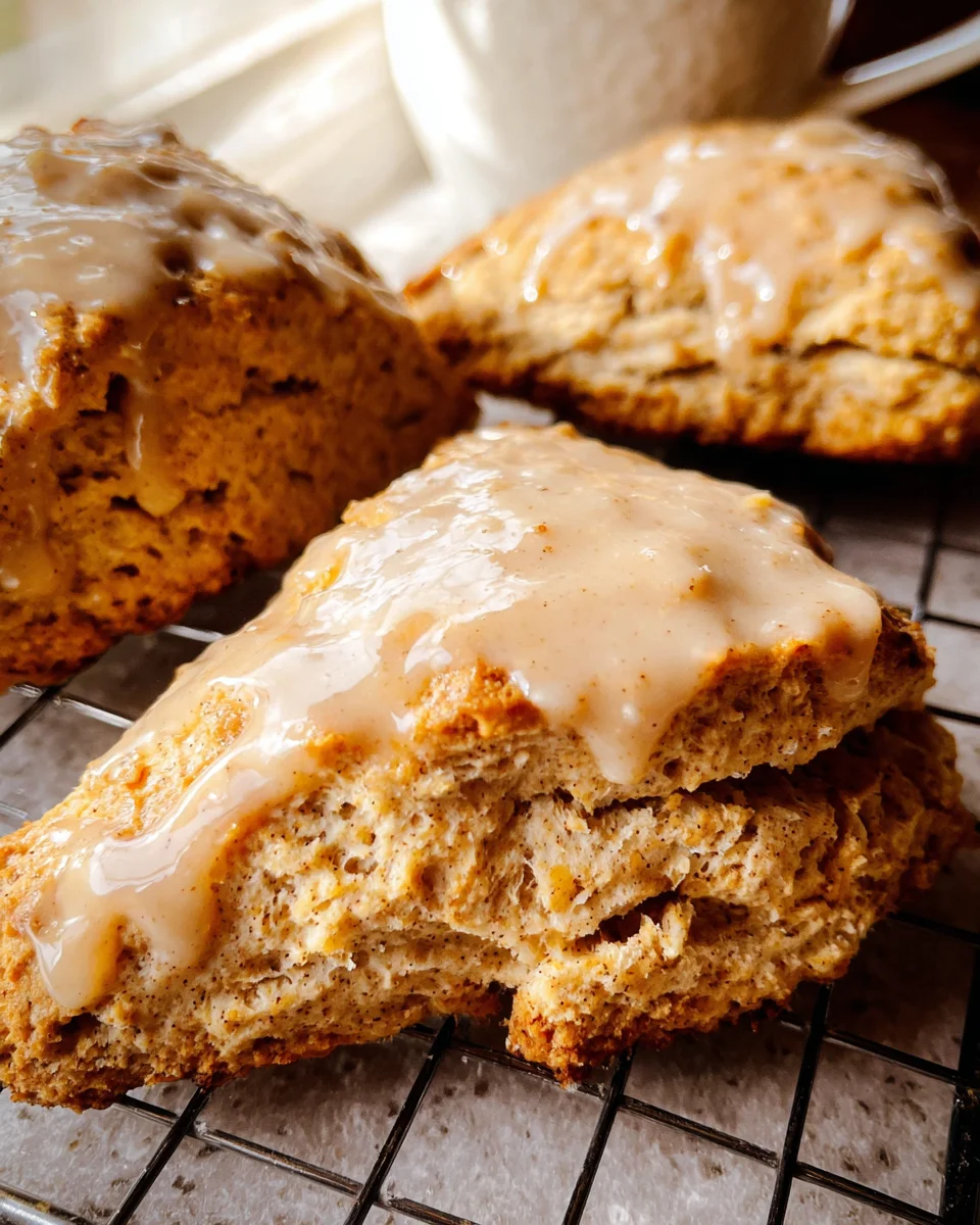 Homemade Chai Scones with Maple Chai Glaze 24 Homemade