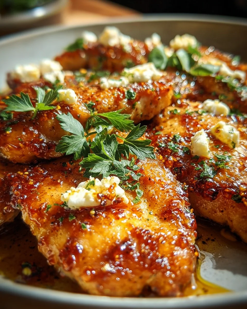 Hot Honey Feta Chicken Dish 18 Hot