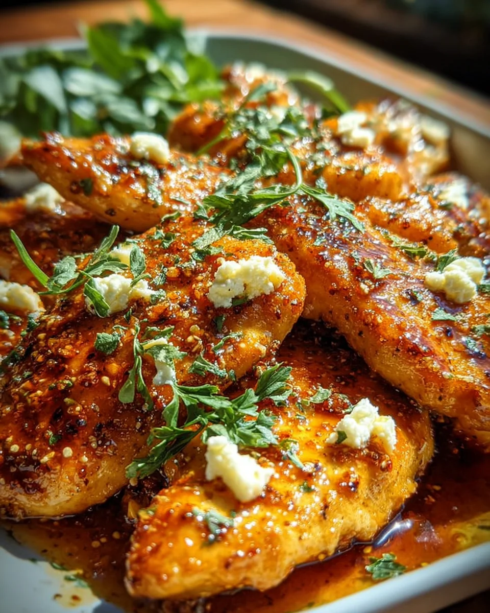 Hot Honey Feta Chicken Dish 19 Hot