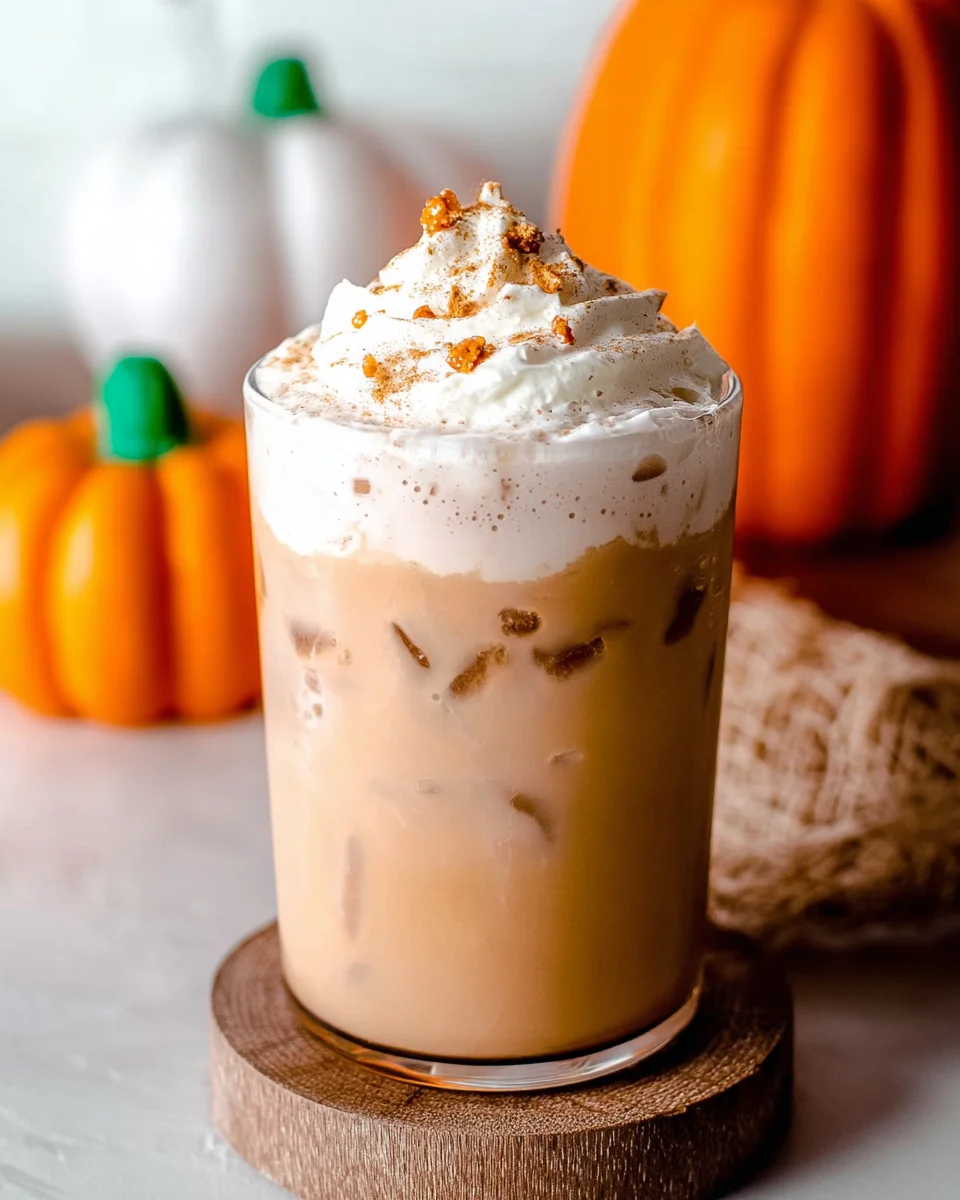 Iced Pumpkin Cream Chai Tea Latte (Starbucks Inspired)