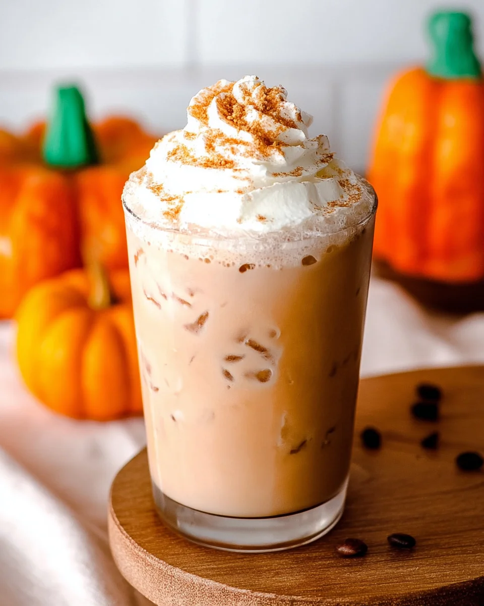 Iced Pumpkin Cream Chai Tea Latte (Starbucks Inspired) 15 Iced