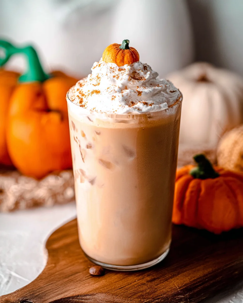 Iced Pumpkin Cream Chai Tea Latte (Starbucks Inspired) 16 Iced