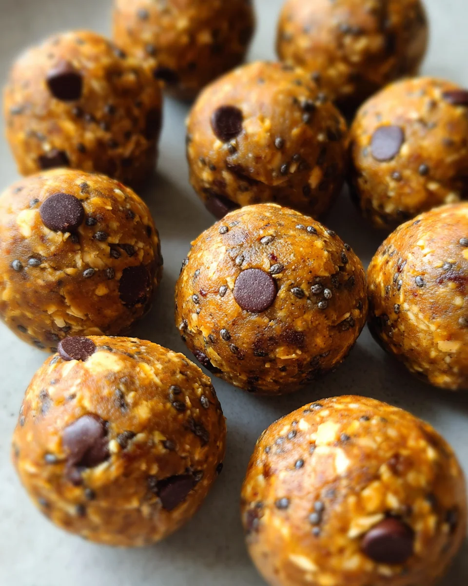 No Bake Pumpkin Spice Energy Bites