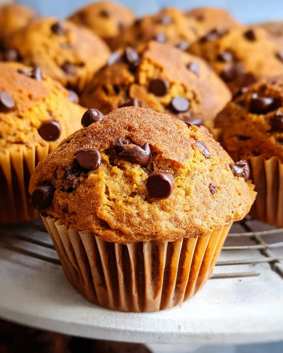 Pumpkin Chocolate Chip Muffins 24 Pumpkin Chocolate Chip Muffins