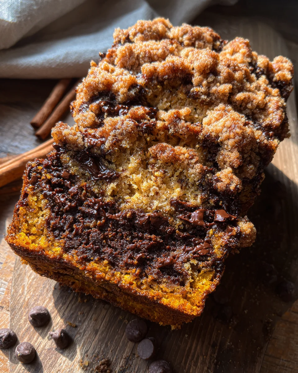Pumpkin Chocolate Chip Streusel Bread 19 Pumpkin