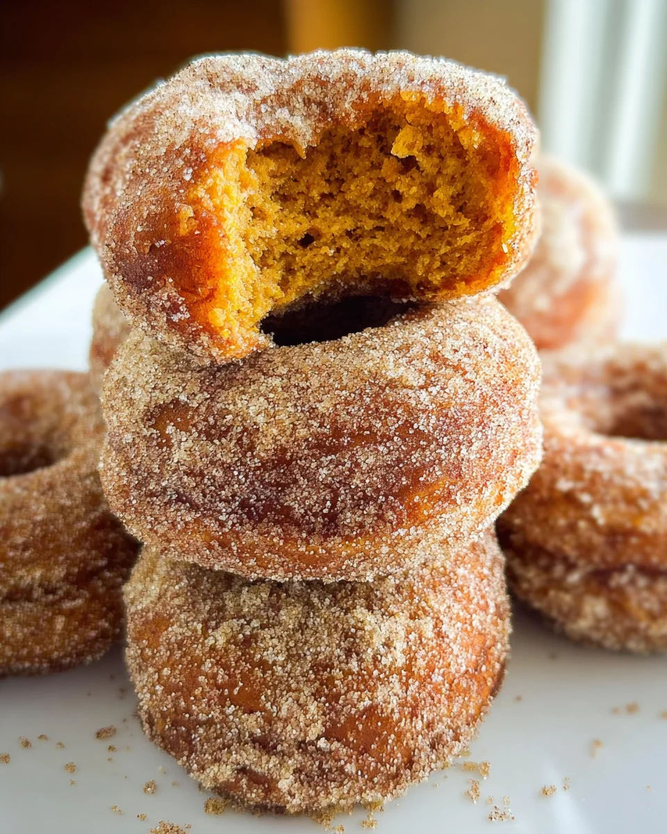 Pumpkin Cinnamon Sugar Donuts