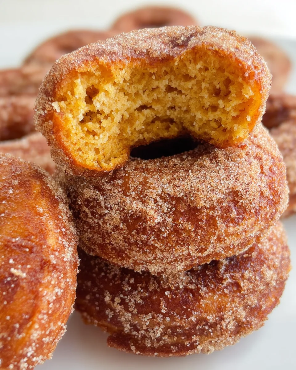 Pumpkin Cinnamon Sugar Donuts 24 Pumpkin