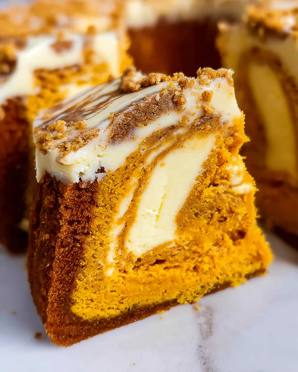 Pumpkin Cream Cheese Swirl Cake 26 Pumpkin