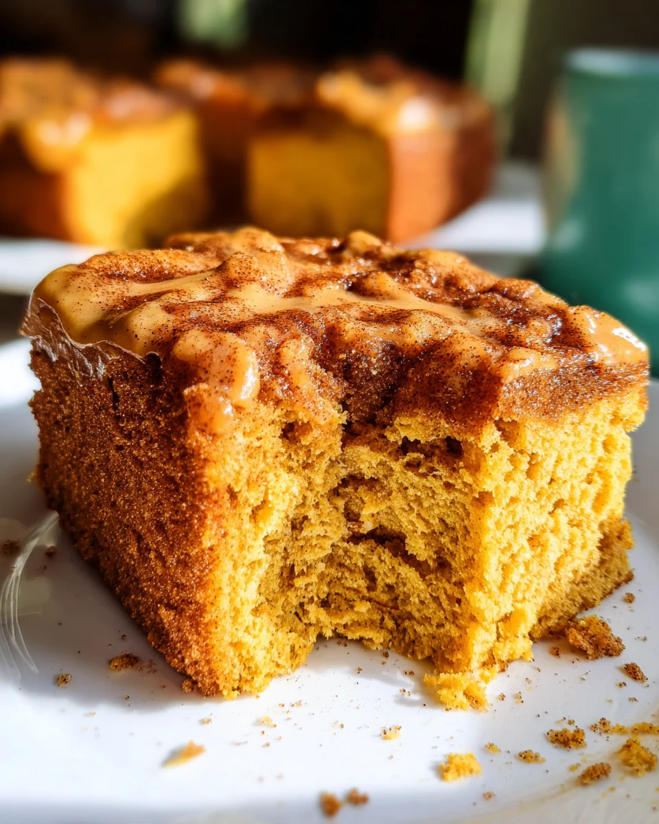 Pumpkin Snickerdoodle Snack Cake