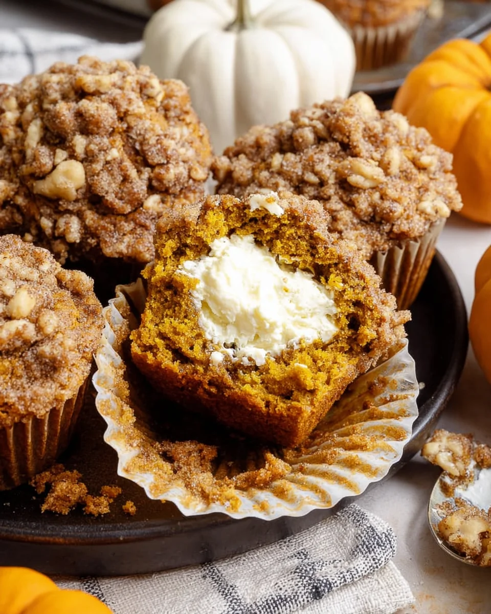 Pumpkin Spice Muffins with Cream Cheese Filling 31 Pumpkin