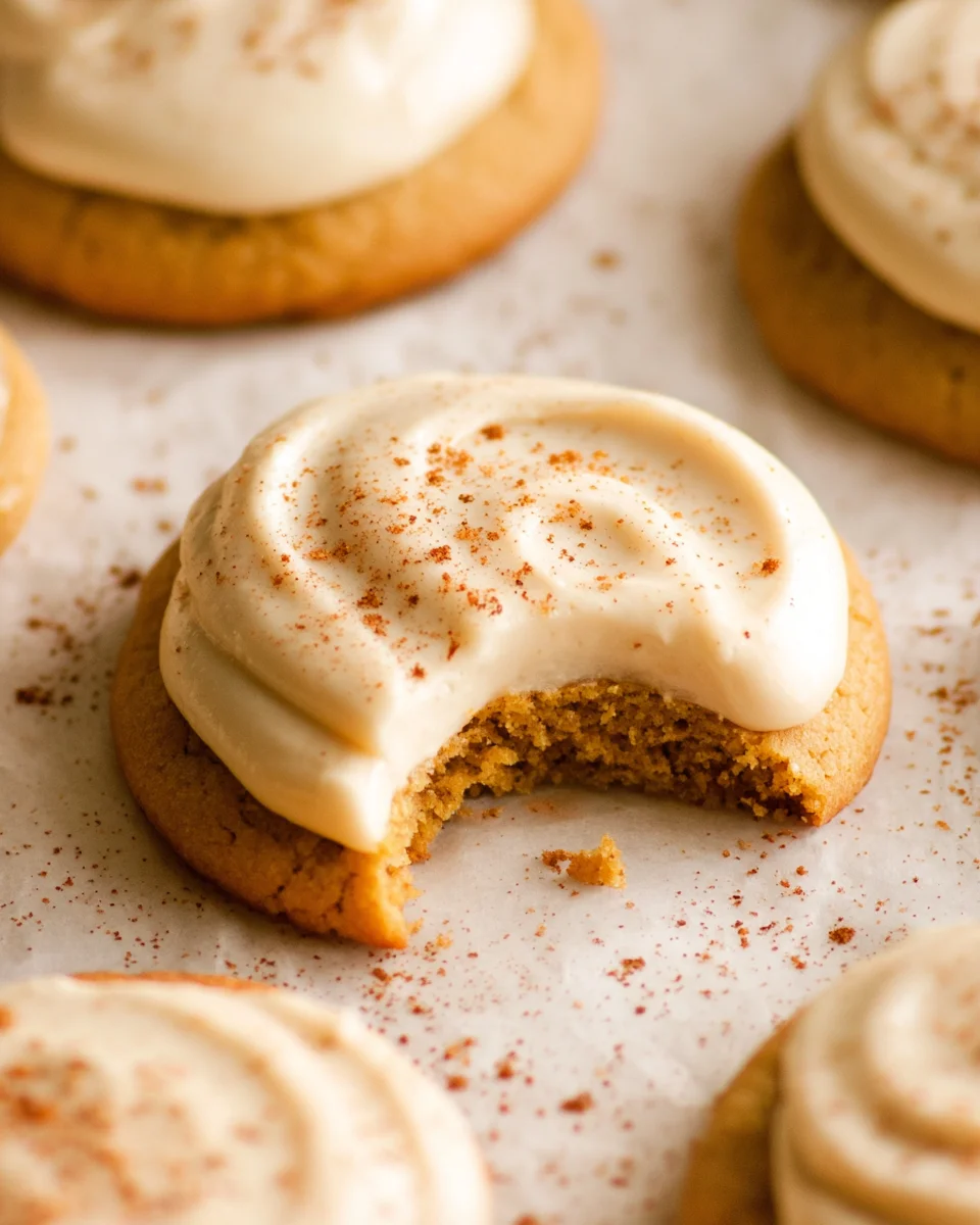 Pumpkin Spice Sugar Cookies with Cream Cheese Frosting