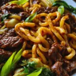 Simple Black Pepper Beef Udon