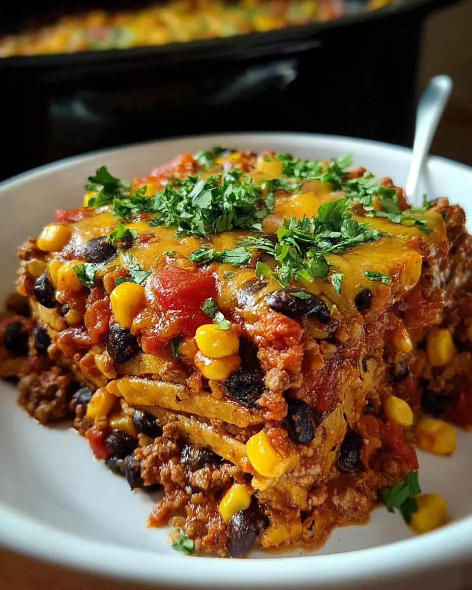 Slow Cooker Taco Casserole 21 Slow