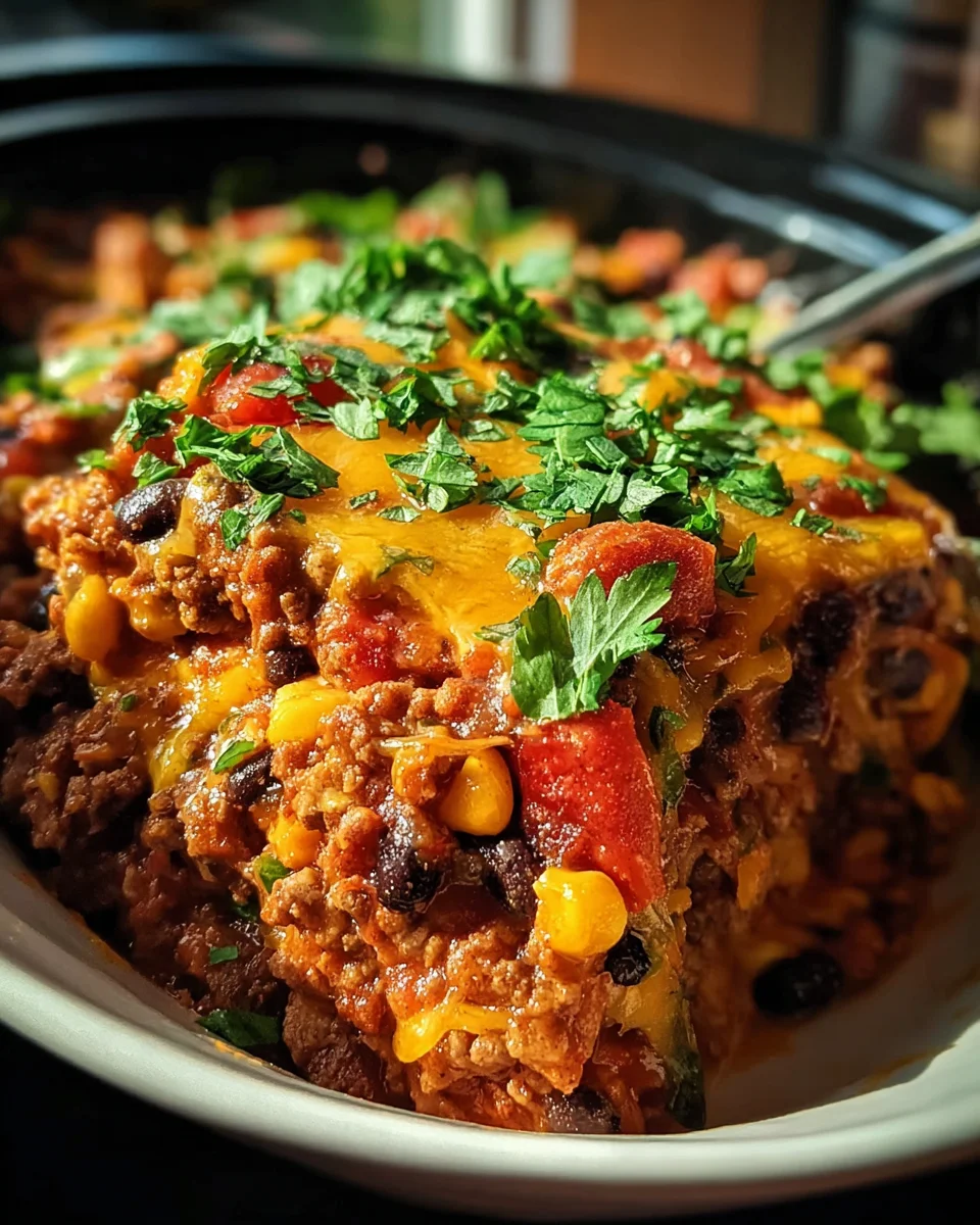 Slow Cooker Taco Casserole 22 Slow