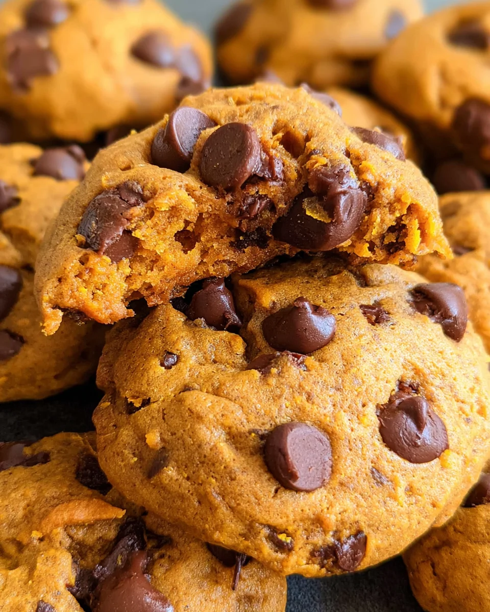 Soft Pumpkin Chocolate Chip Cookies 24 Soft