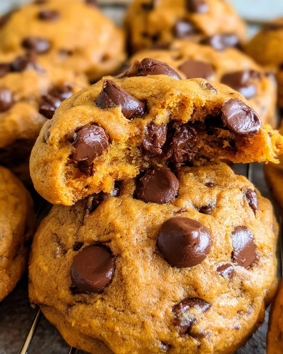 Soft Pumpkin Chocolate Chip Cookies 25 Soft