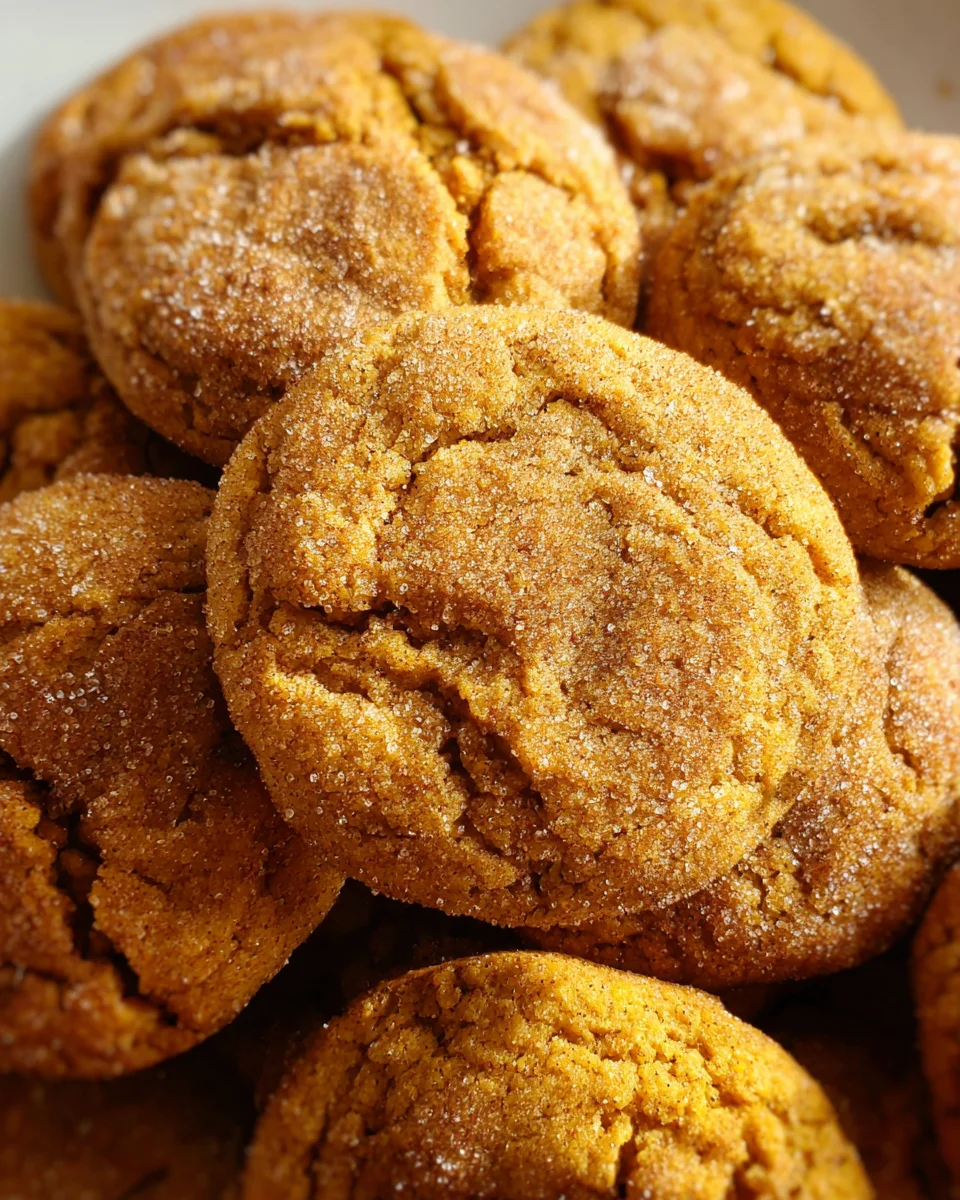 Soft and chewy pumpkin cookies