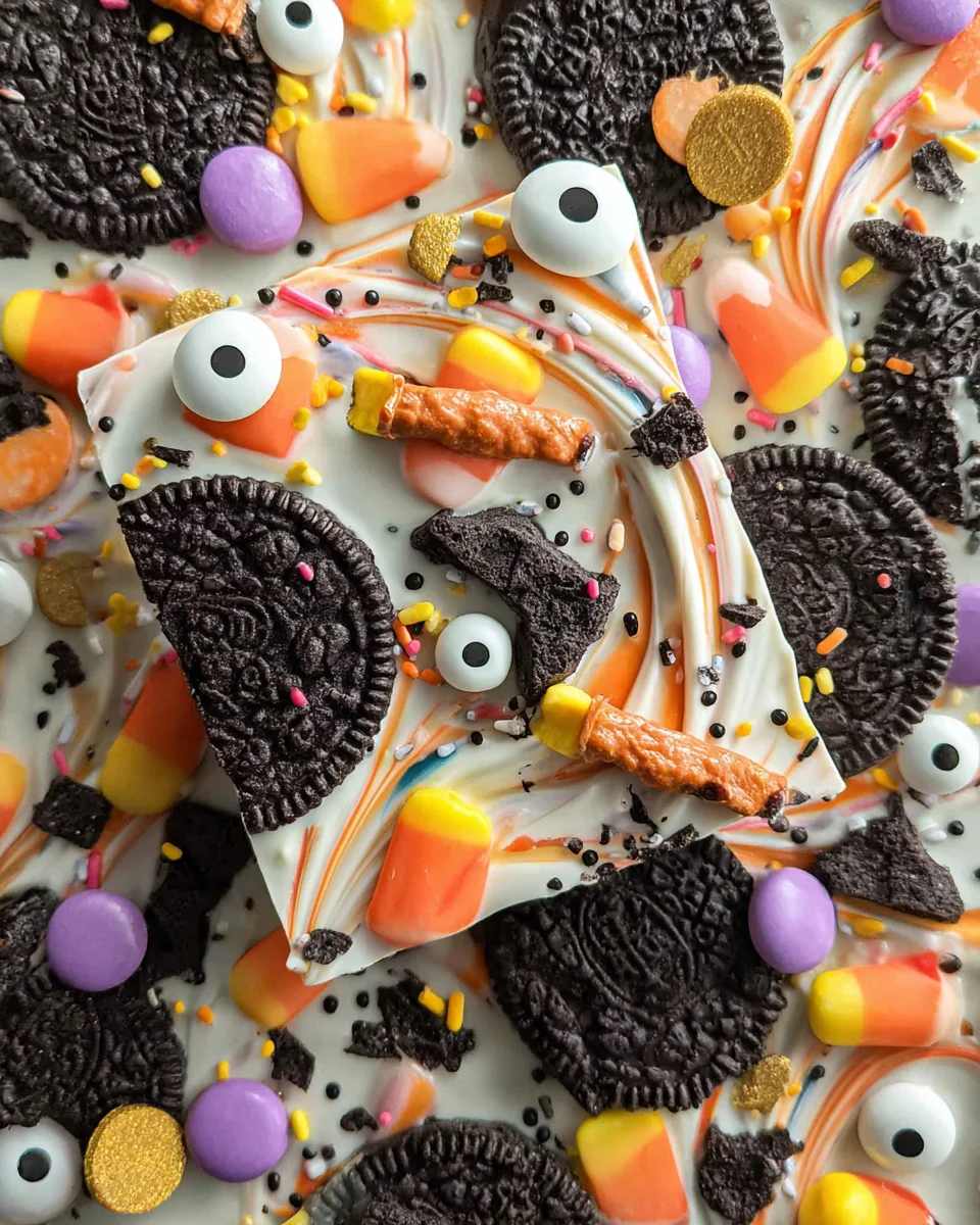 Spooky Halloween Oreo Bark 14 Spooky